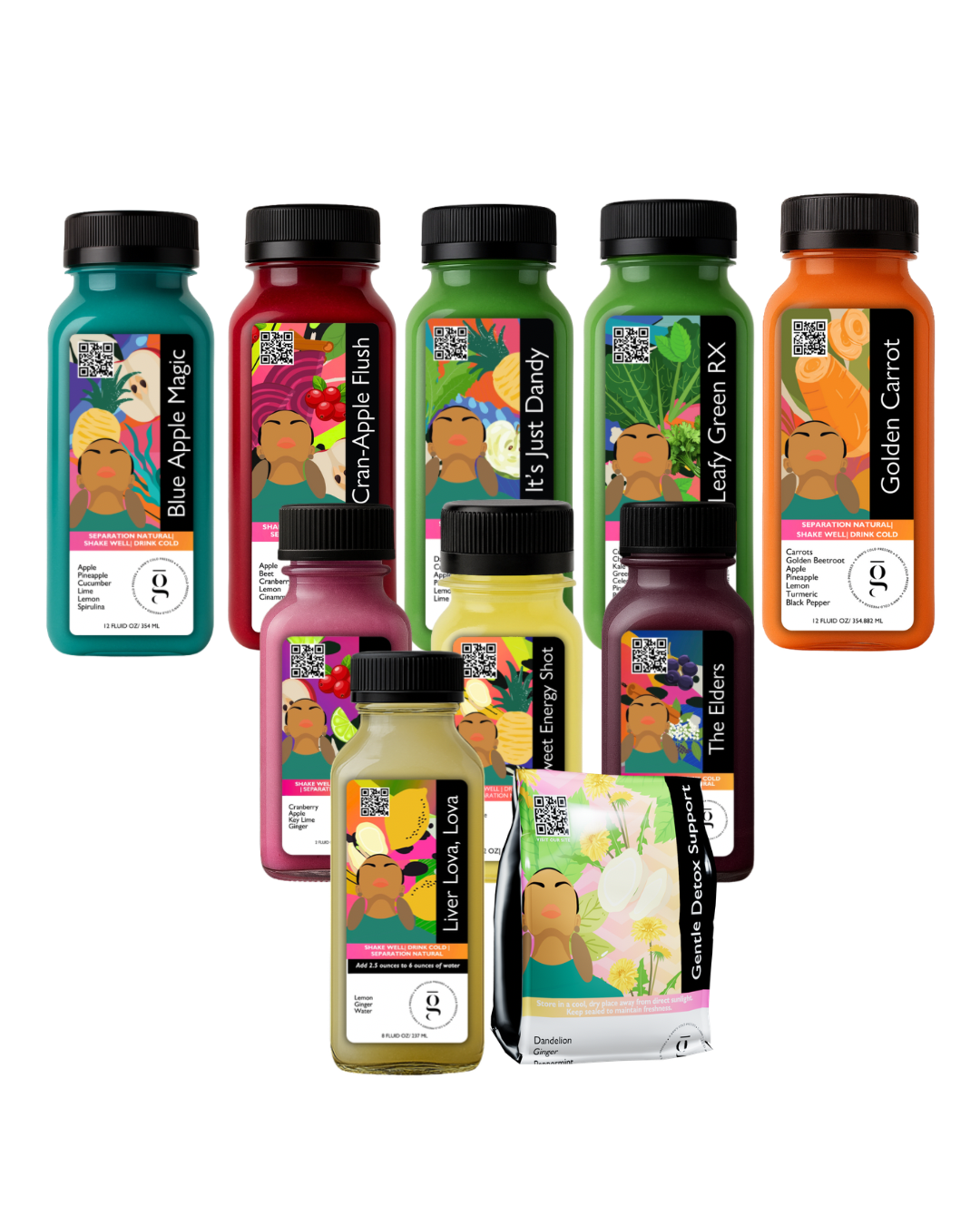 Monthly Reset: 1-3 Day Juice Experience (5 Juices + 3 Shots + Detox Tea + Juice Concentrate)