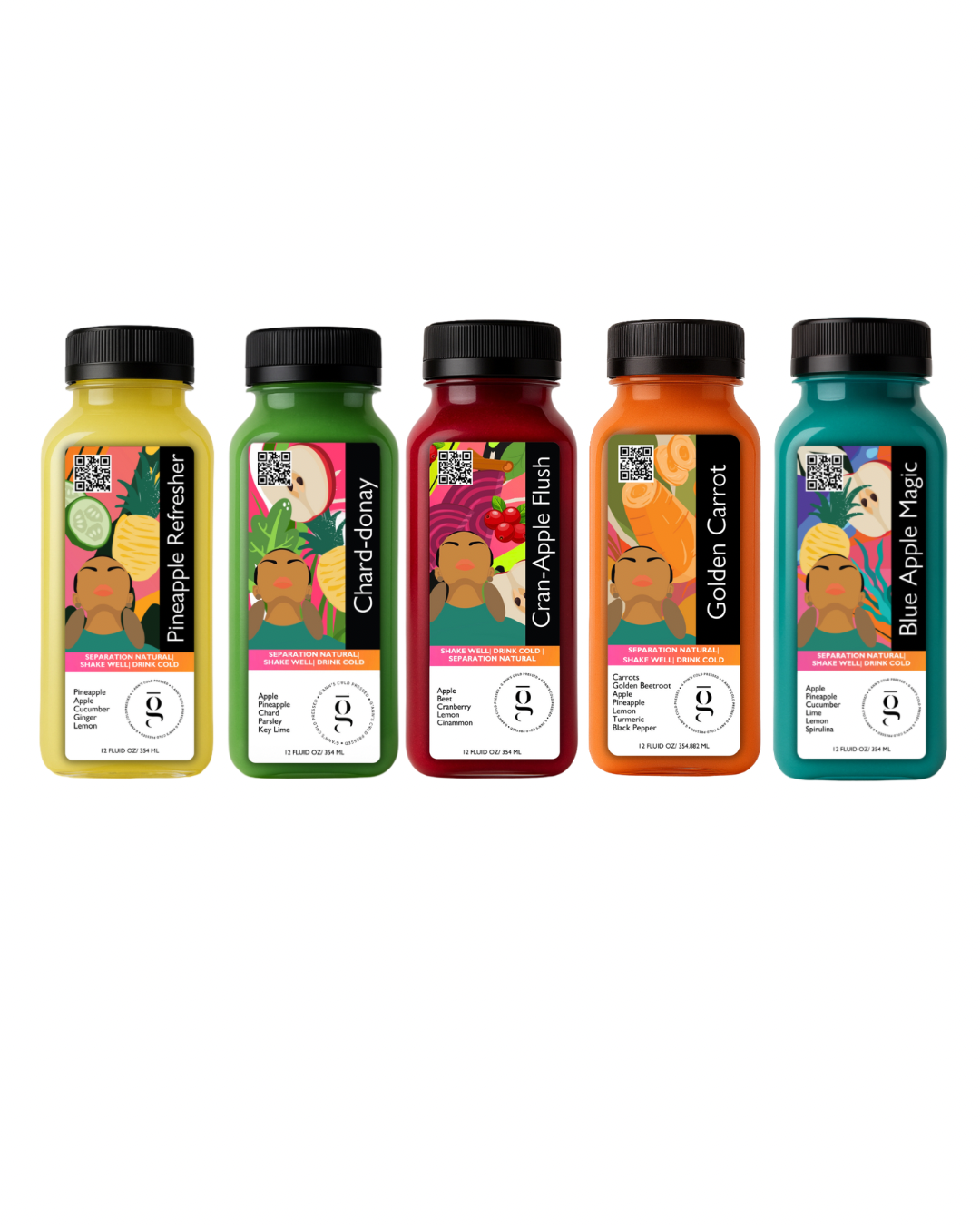 The Beginner Bundle| 5 Raw Cold Pressed Juices