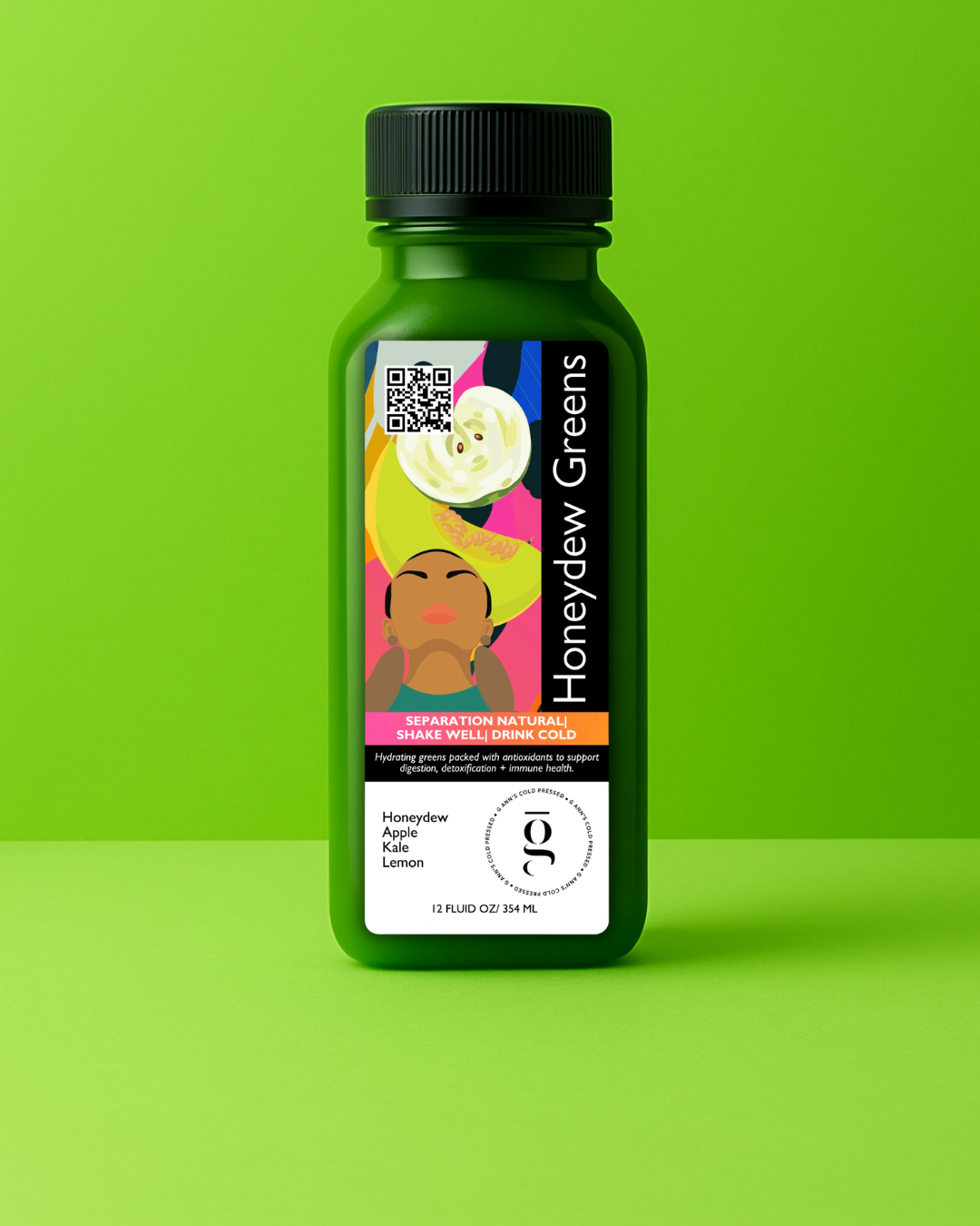 Honeydew Melon raw cold pressed juice made for digestion and detox